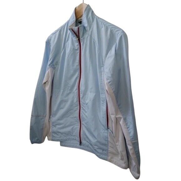 Nike Running Blue & White Jacket ~ Size L - Picture 2 of 8